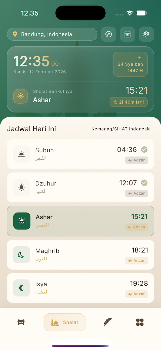 Jadwal Sholat